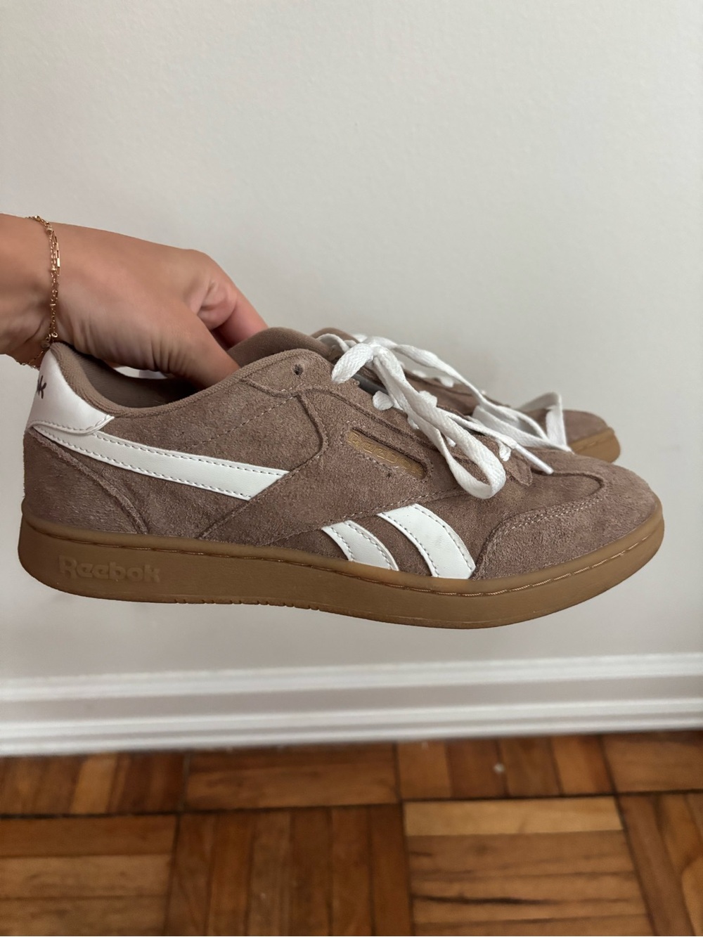 Reebok Brown Suede Sneakers
